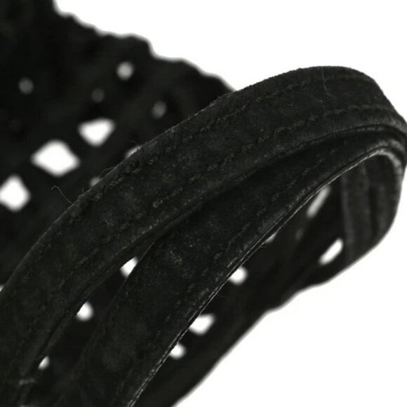 PRADA BLACK SUEDE HANDBAG YQ02428 BNN09 - Picture 4 of 7